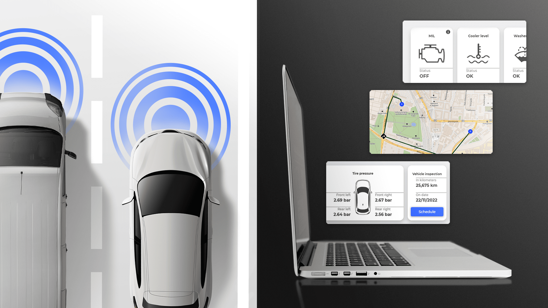 Fjernmonitorering af køretøj gennem connected car tjenester